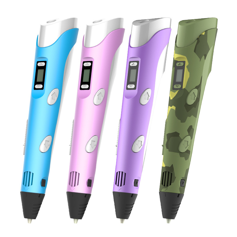 1598679729281959.jpg Kids Stylo d'impression 3D Affichage numérique Stylo 3D intelligent Stylos de peinture Graffiti 3D à basse température avec USB Jouets éducatifs Garçon Fille Gift_01 SKU2.jpg