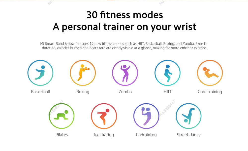  Xiaomi  Band 6 Global Version Smart Heart Rate Fitness Waterproof