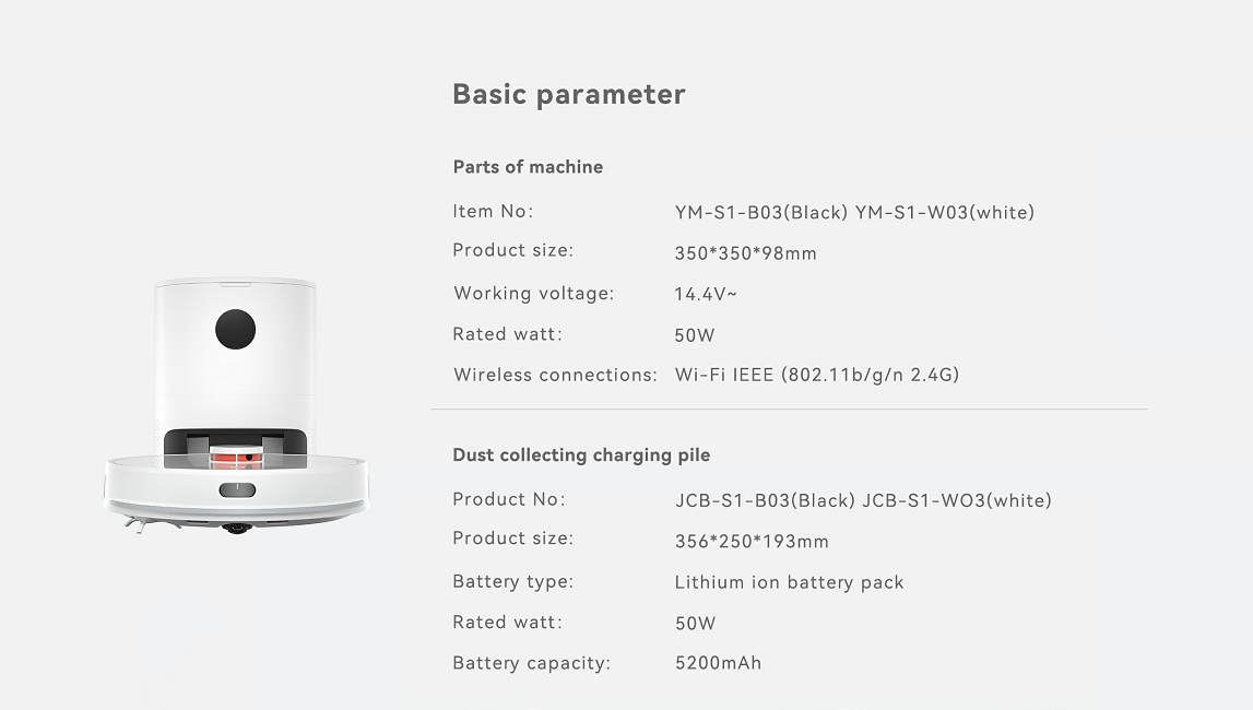 Lydsto S1  Robot Vacuum-Mop