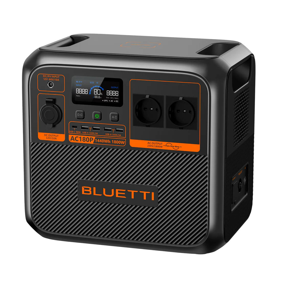 BLUETTI AC180P Solar Portable Power Station | 1800W 1440Wh