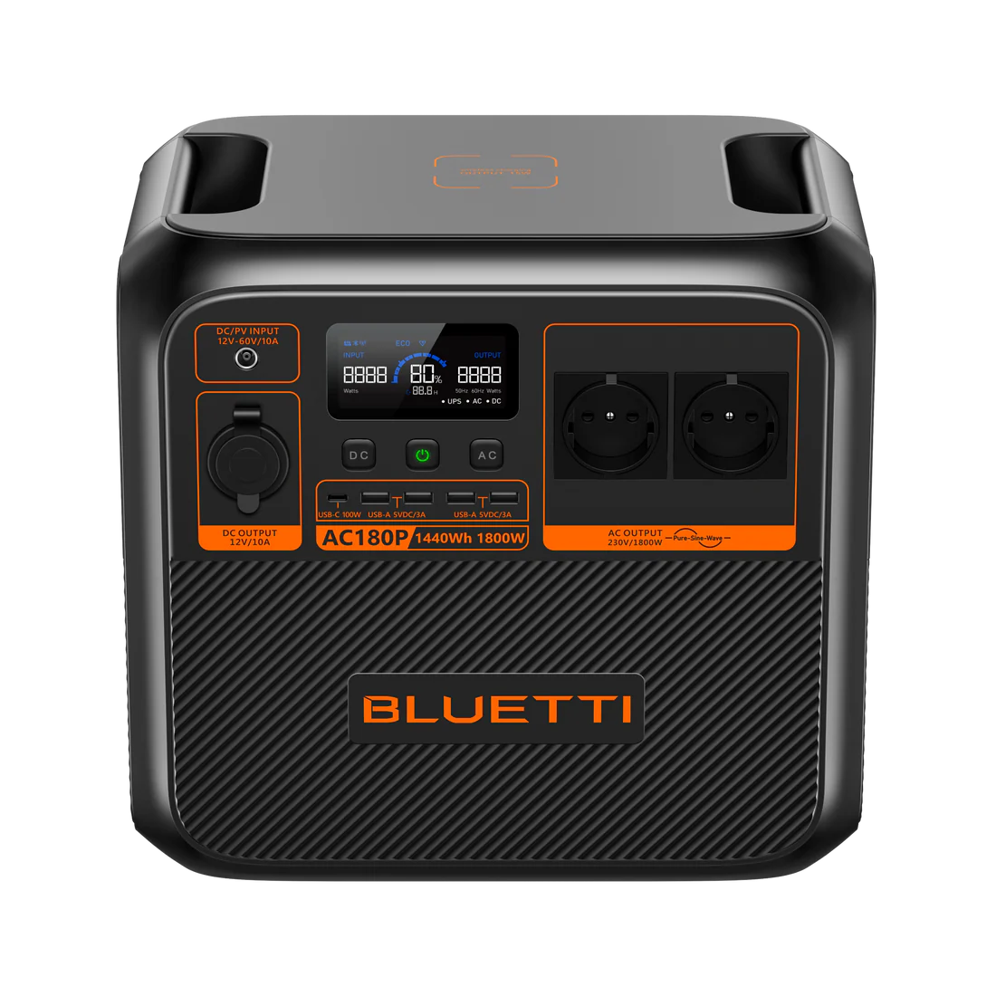 BLUETTI AC180P Solar Portable Power Station | 1800W 1440Wh