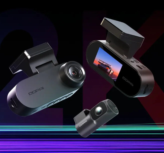 DDPAI N2 Dual: 2K Front & Rear Dash Cam with Night Vision, Wireless Connectivity & Parking Surveillance