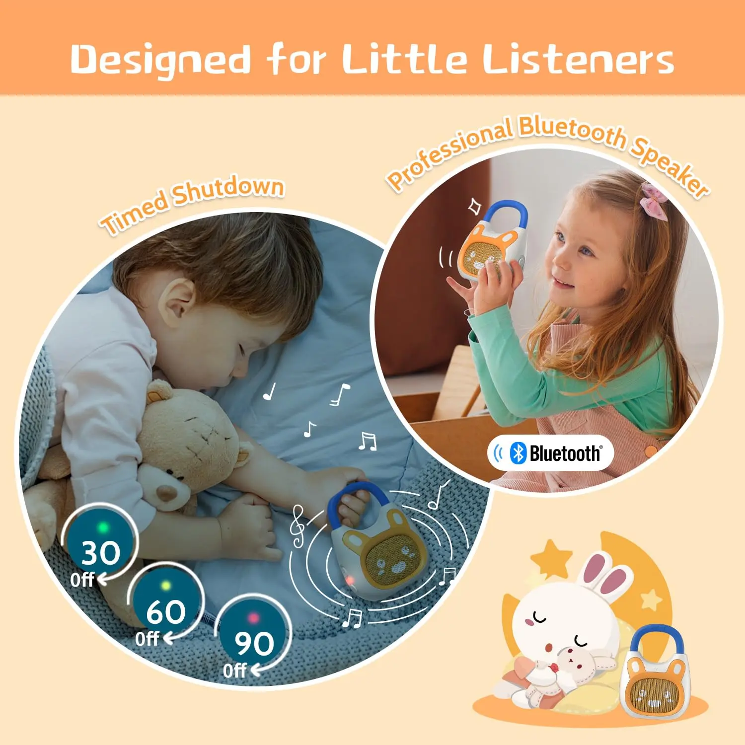 ALILO K1 - Portable Newborn Story Machine | Adjustable Strap Design for On-the-Go Early Learning (0 Year+)