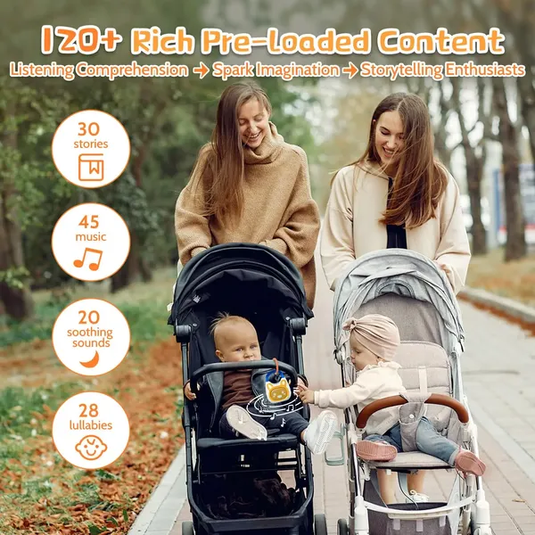 ALILO K1 - Portable Newborn Story Machine | Adjustable Strap Design for On-the-Go Early Learning (0 Year+)