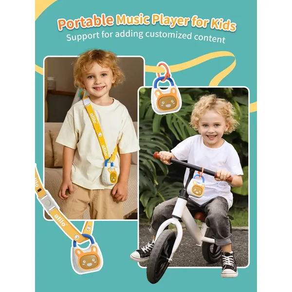 ALILO K1 - Portable Newborn Story Machine | Adjustable Strap Design for On-the-Go Early Learning (0 Year+)