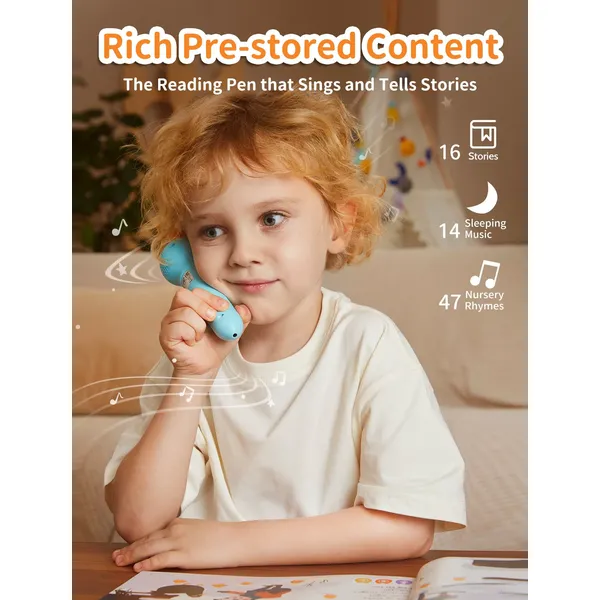 ALILO D3C - Portable Interactive Learning Pen | Multisensory Early Education Toy for Kids (0-6 Years) with 100+ Activities & Audio Enrichment