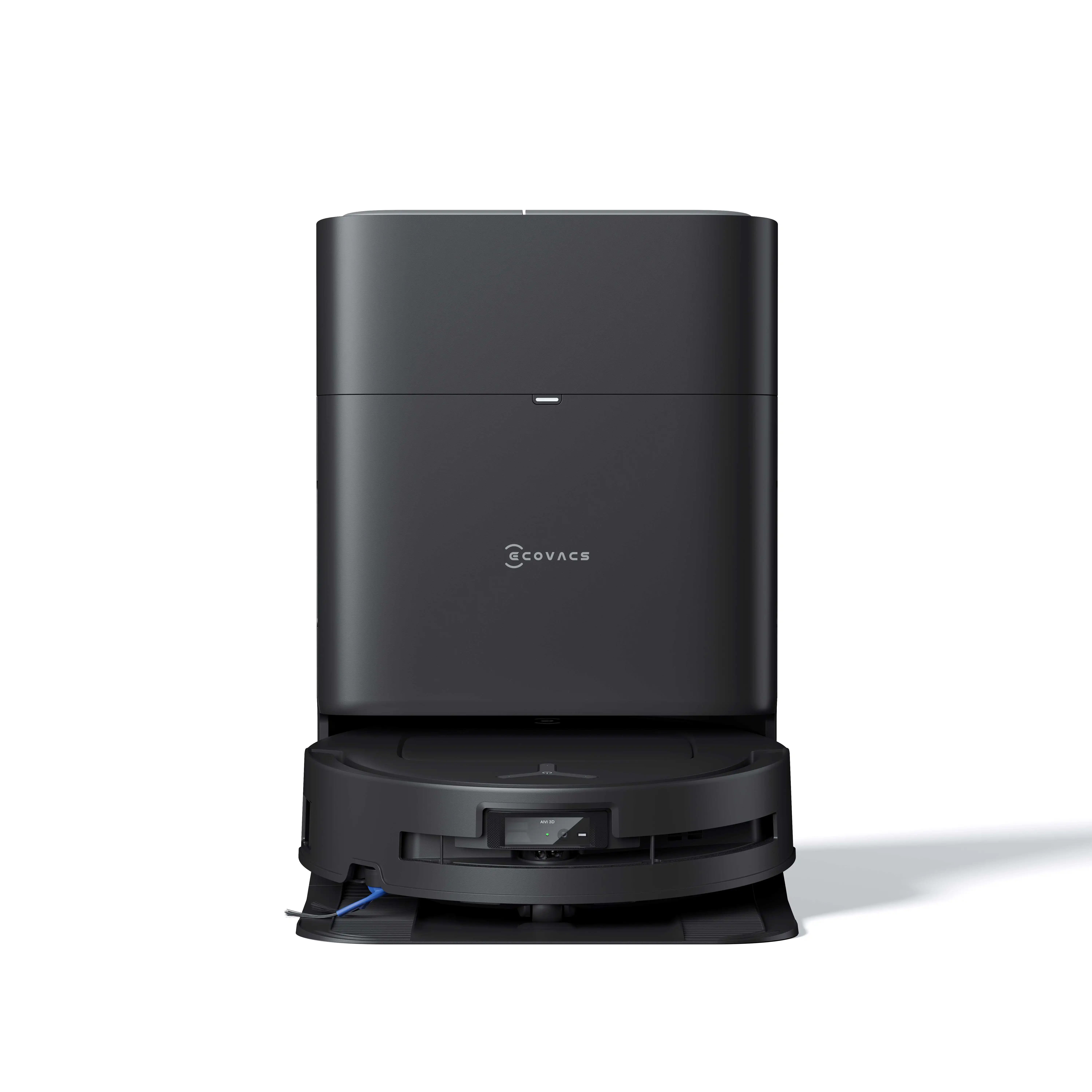 DEEBOT T80 OMNI BLACK: AI-Powered Robotic Vacuum with Hot Water Washing & All-in-One Station