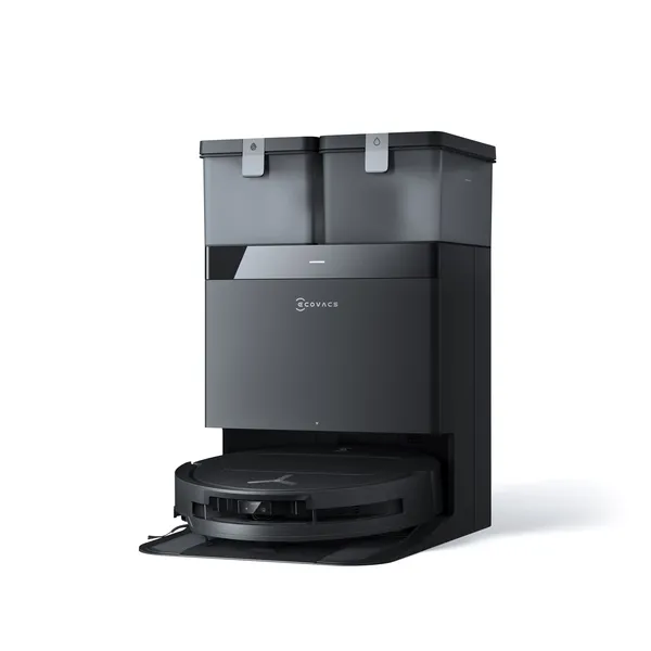 DEEBOT T50 OMNI Black: AI Laser Navigation Robotic Vacuum with 15800Pa Suction & All-in-One Station