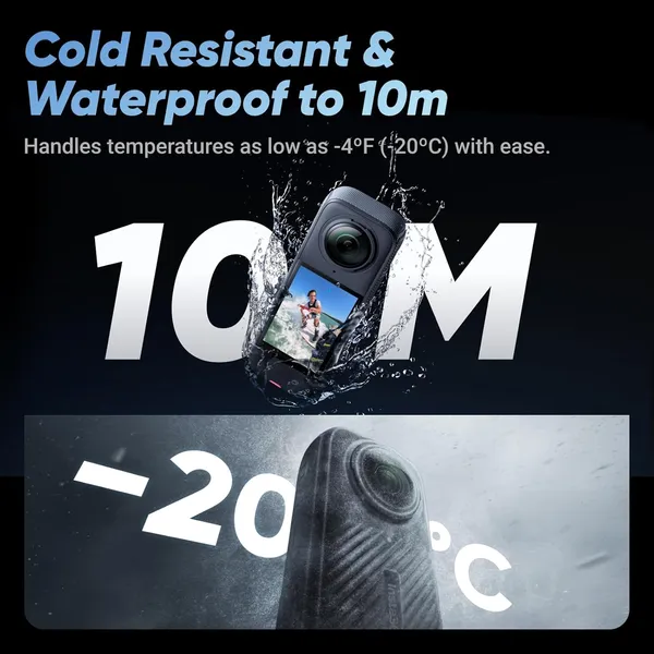 Insta360 X4: The Ultimate 8K 360° Action Camera for Creators | AI-Powered, Waterproof, and Ultra Stable