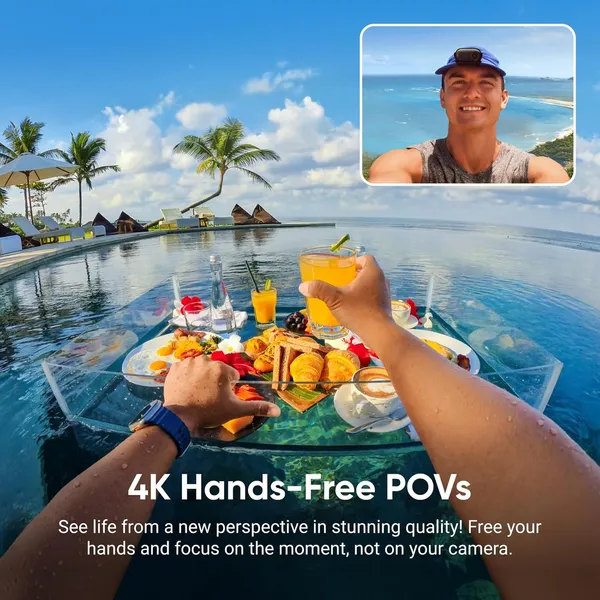 Insta360 GO 3S: Tiny 4K First-Person Camera with AI Editing, 10m Waterproof & Magnetic Mount | Wearable Vlogging Redefined