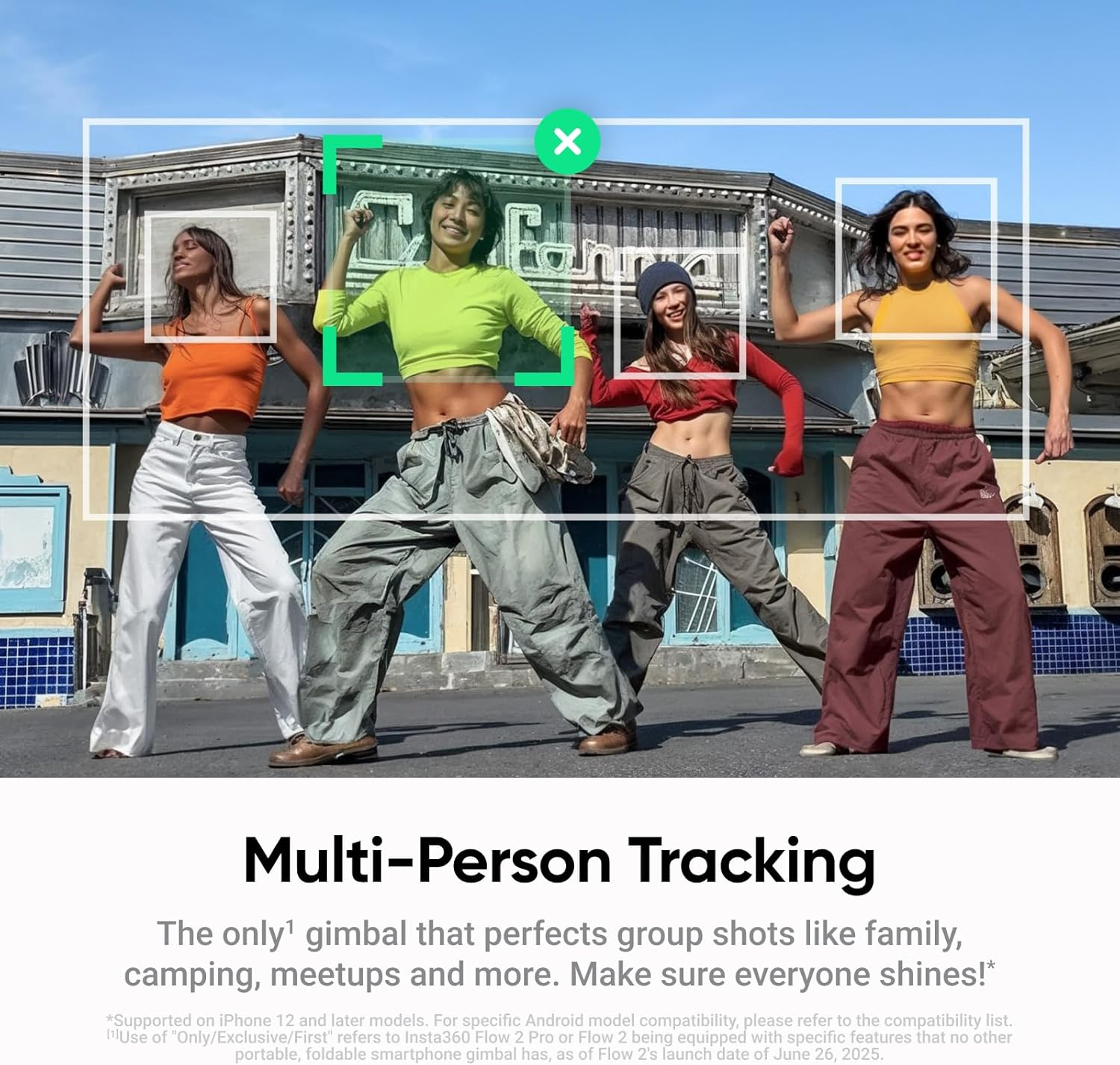 Insta360 Flow 2: AI-Powered Vlog Companion with Dynamic Zoom Tracking & 3-Axis Stability