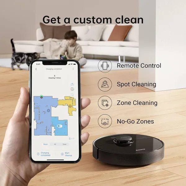 Dreametech L10 Pro: AI-Powered Robot Vacuum & Mop with 3D Obstacle Avoidance, Laser Navigation, and 4000Pa Suction for Smart Home Cleaning