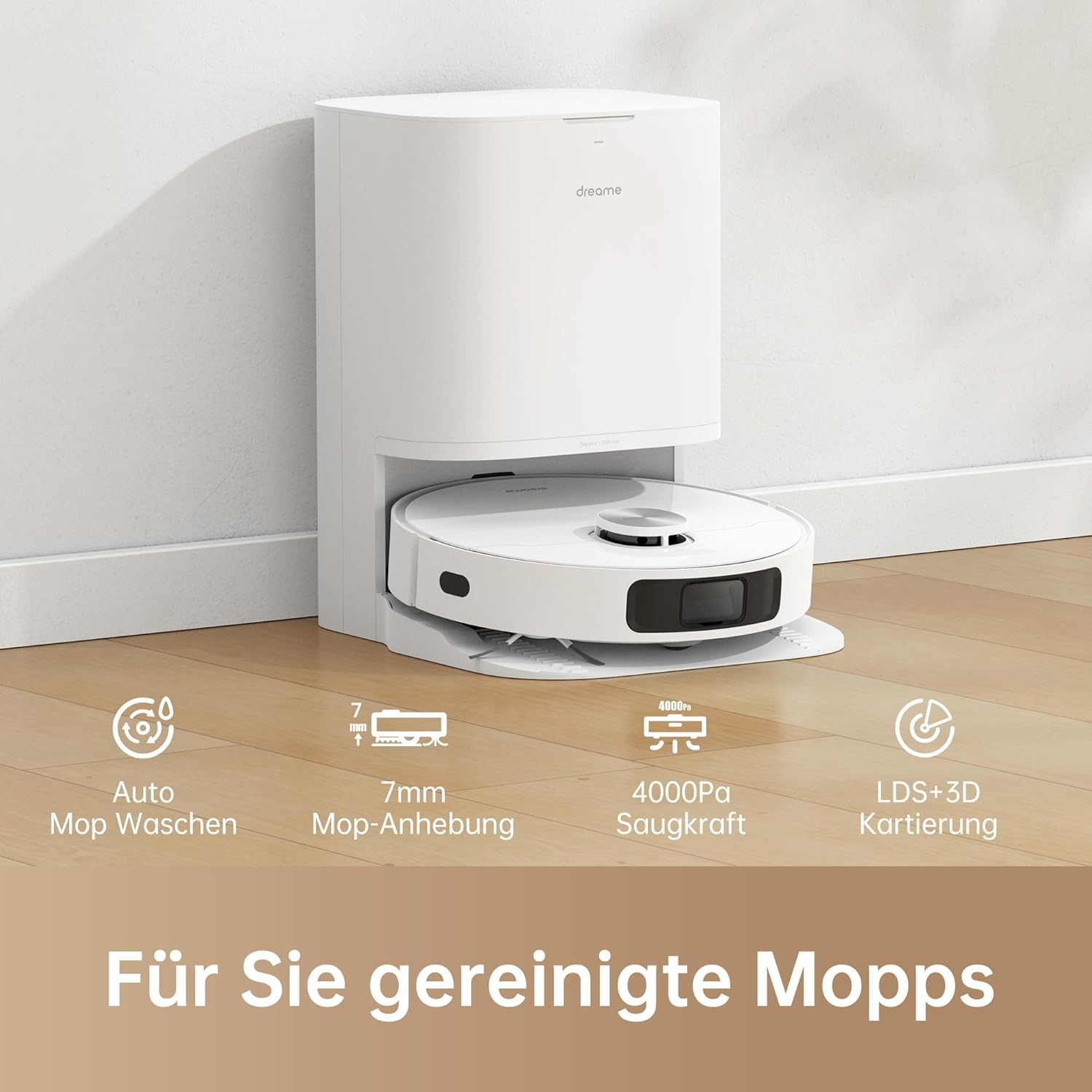 Dreame L10 Prime: AI Laser Navigation Robot Vacuum with Self-Emptying Station, Mop & Dual Brush for Whole Home Cleaning