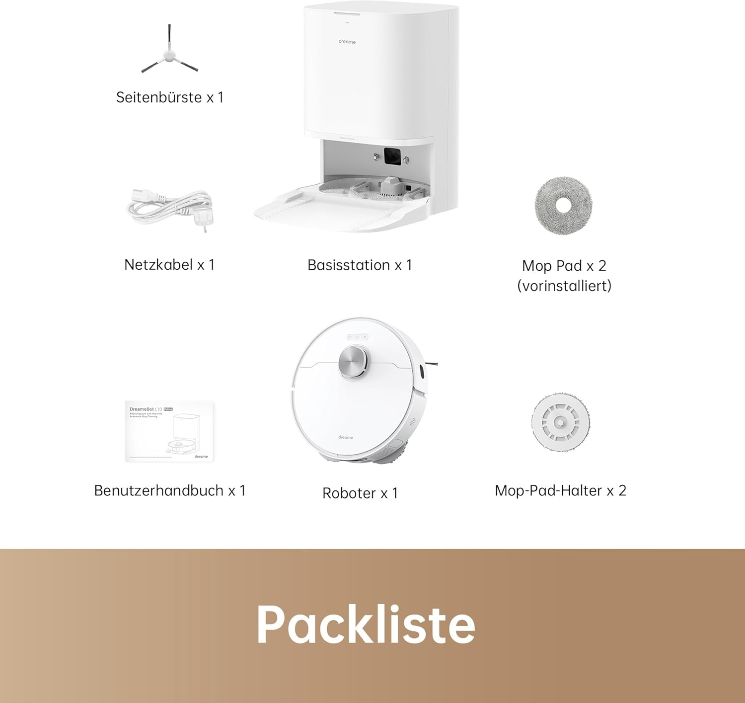 Dreame L10 Prime: AI Laser Navigation Robot Vacuum with Self-Emptying Station, Mop & Dual Brush for Whole Home Cleaning