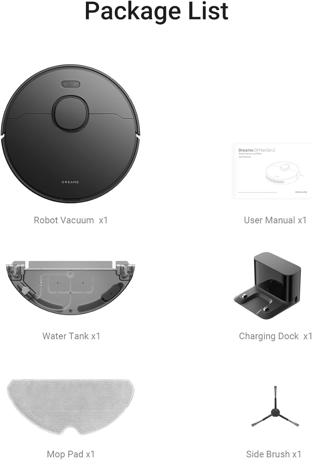 Dreame D9 Max Gen 2: 6000Pa Suction AI Laser Robot Vacuum with Self-Emptying Station & Smart Navigation for Whole Home Cleaning
