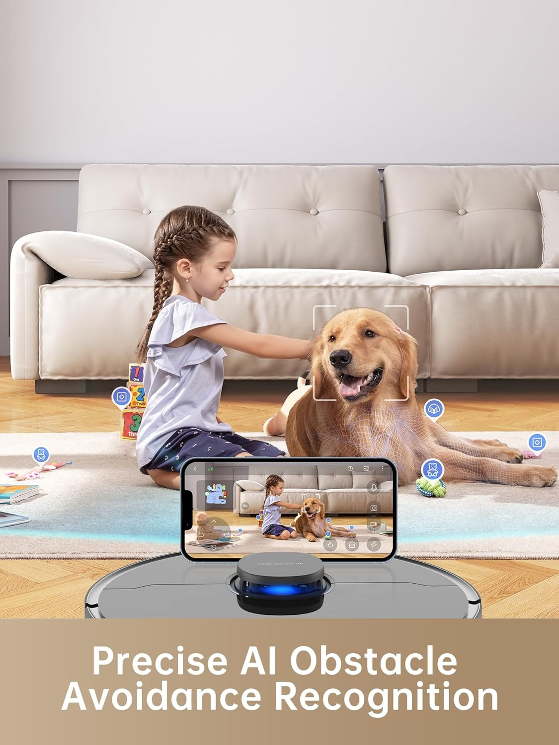 Dreametech D10s Plus: AI-Powered Robot Vacuum with Self-Emptying Station, Mop & Smart Navigation for Whole Home Cleaning