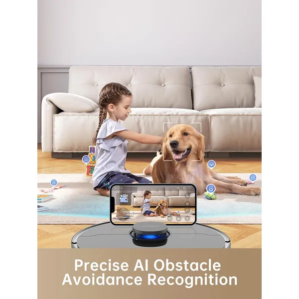 Dreametech D10s Plus: AI-Powered Robot Vacuum with Self-Emptying Station, Mop & Smart Navigation for Whole Home Cleaning