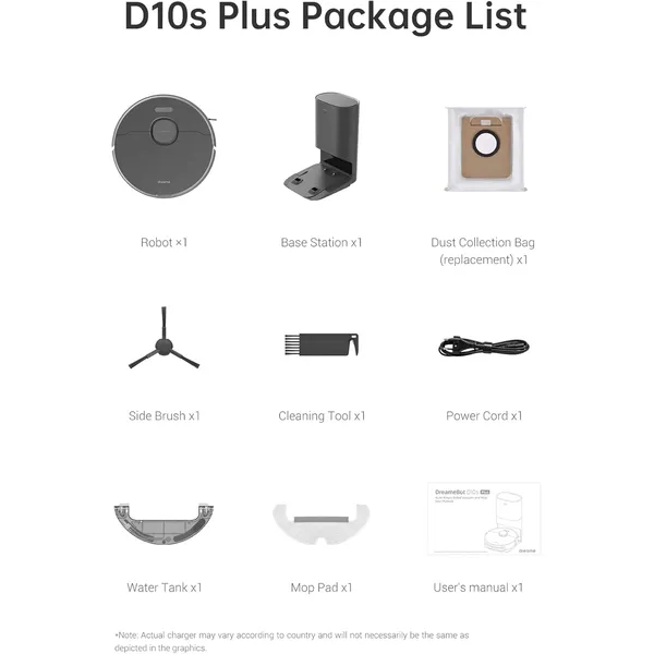 Dreametech D10s Plus: AI-Powered Robot Vacuum with Self-Emptying Station, Mop & Smart Navigation for Whole Home Cleaning