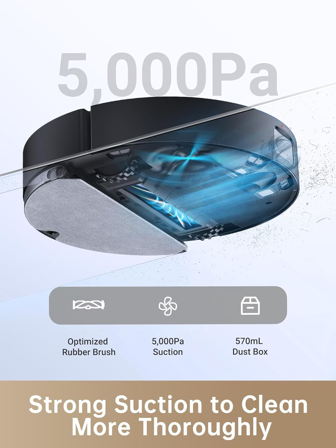 Dreametech D10s Pro: AI-Powered Robot Vacuum with Self-Emptying Station, Intelligent Path Planning & Obstacle Avoidance for Whole Home Cleaning