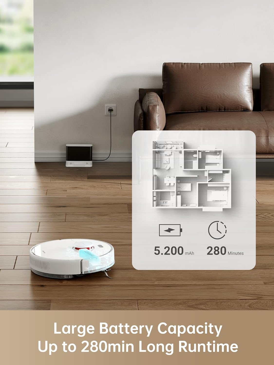 Dreame D10s: Wireless Smart Vacuum with Green Light Dust Detection & UV Sterilization for Whole Home Cleaning