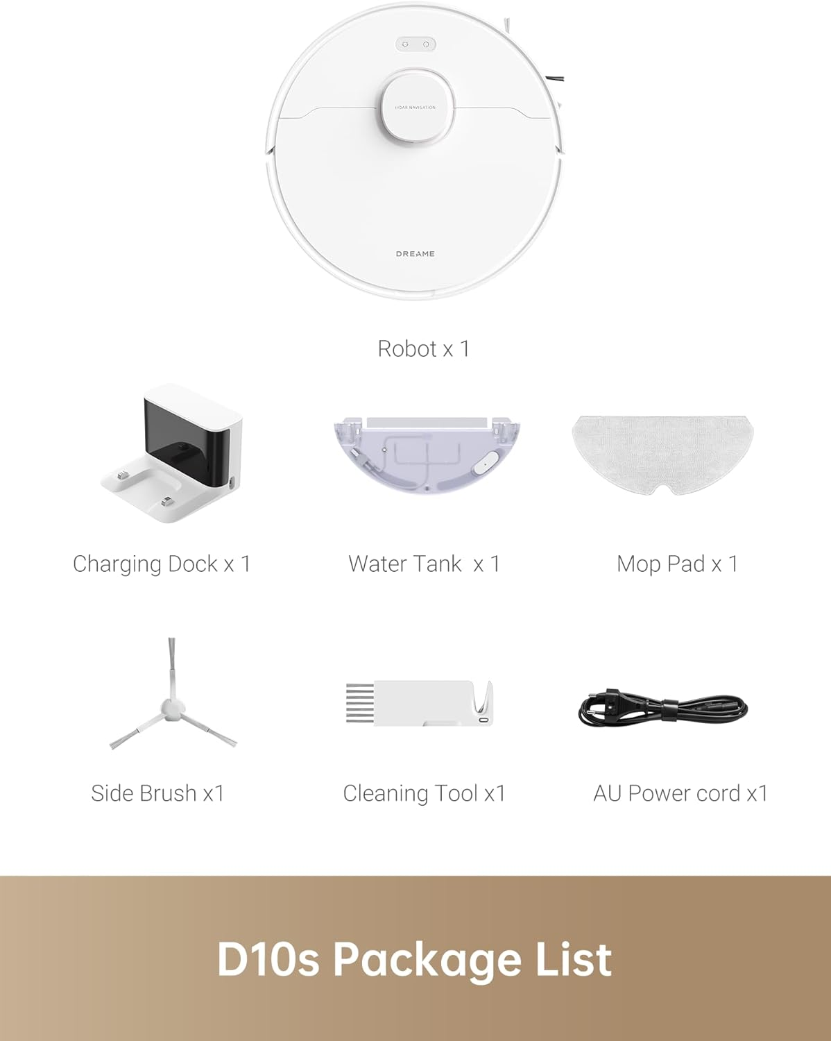 Dreame D10s: Wireless Smart Vacuum with Green Light Dust Detection & UV Sterilization for Whole Home Cleaning