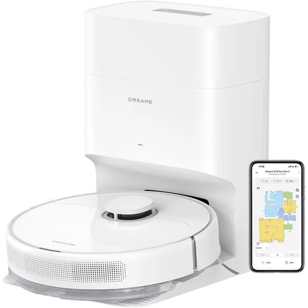 Dreame D10 Plus Gen 2: AI Laser Robot Vacuum with Self-Emptying Station, Mop & Smart Navigation for Whole Home Cleaning