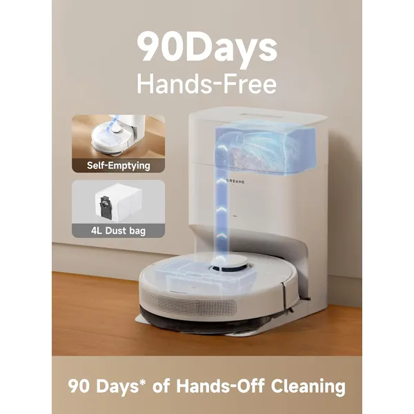 Dreame D10 Plus Gen 2: AI Laser Robot Vacuum with Self-Emptying Station, Mop & Smart Navigation for Whole Home Cleaning