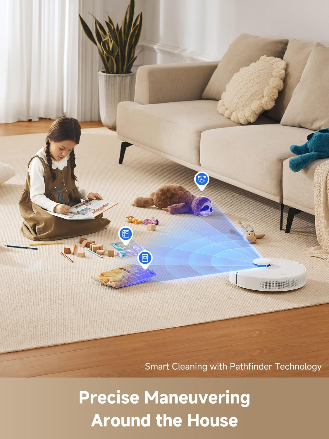 Dreame D10 Plus Gen 2: AI Laser Robot Vacuum with Self-Emptying Station, Mop & Smart Navigation for Whole Home Cleaning