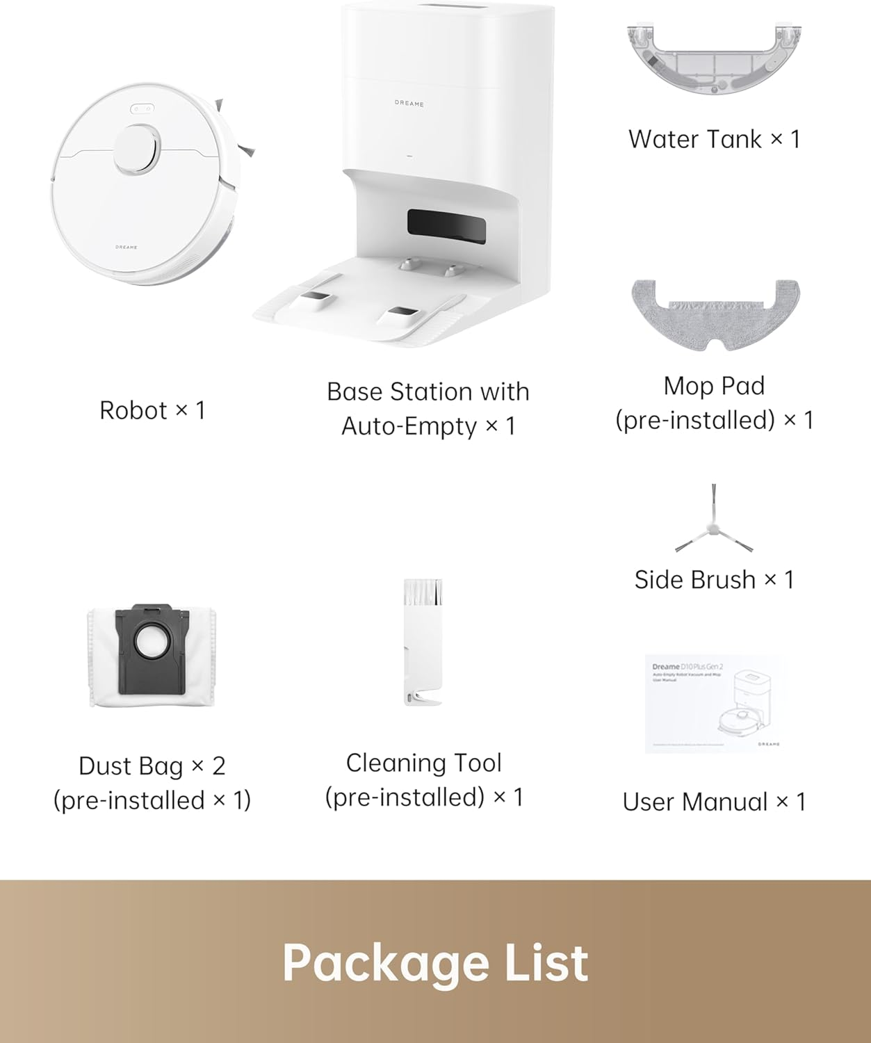 Dreame D10 Plus Gen 2: AI Laser Robot Vacuum with Self-Emptying Station, Mop & Smart Navigation for Whole Home Cleaning