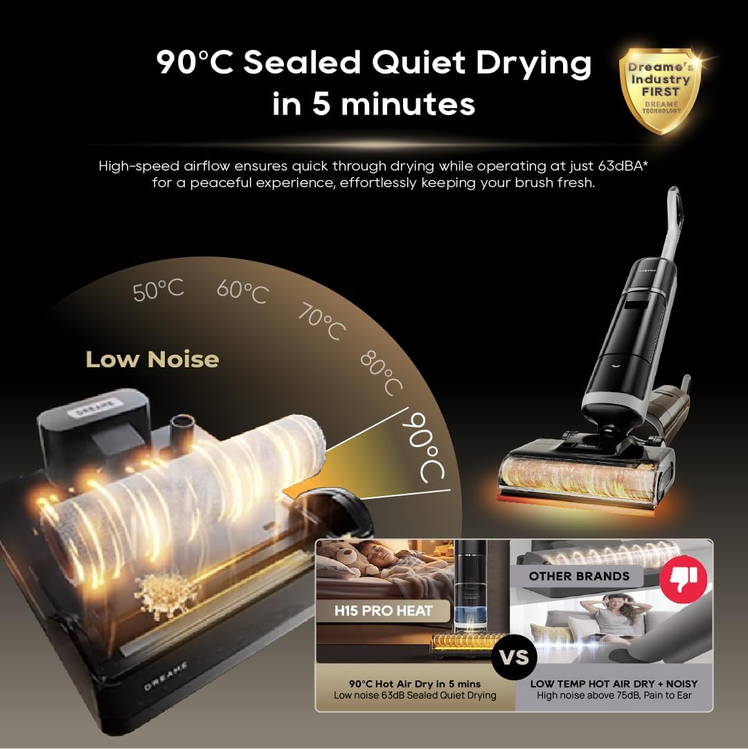 Dreame H15 Pro Heat: CES Innovation Award Winner with 85°C Dual-Pump Hot Water Cleaning & AI Edge-to-Edge Mopping