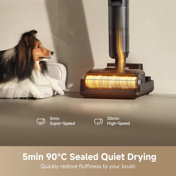 Dreame H15 Pro: Dual-Brush Cordless Vacuum with MistLock Dust Control & Self-Cleaning Station for Whole Home Deep Cleaning