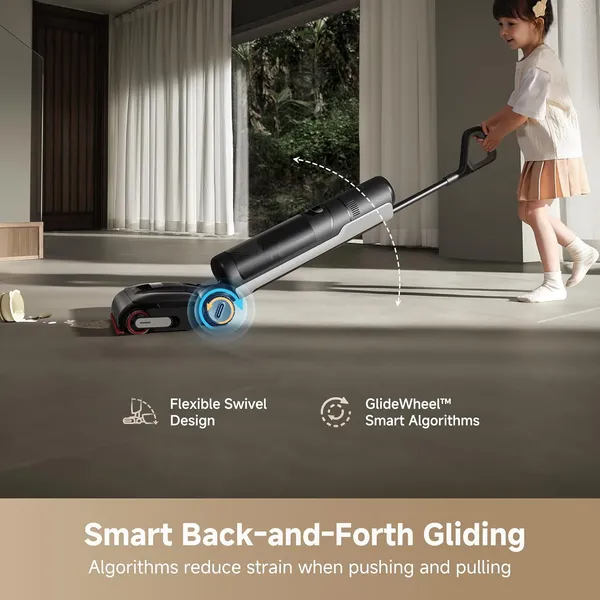Dreame H15 Pro: Dual-Brush Cordless Vacuum with MistLock Dust Control & Self-Cleaning Station for Whole Home Deep Cleaning