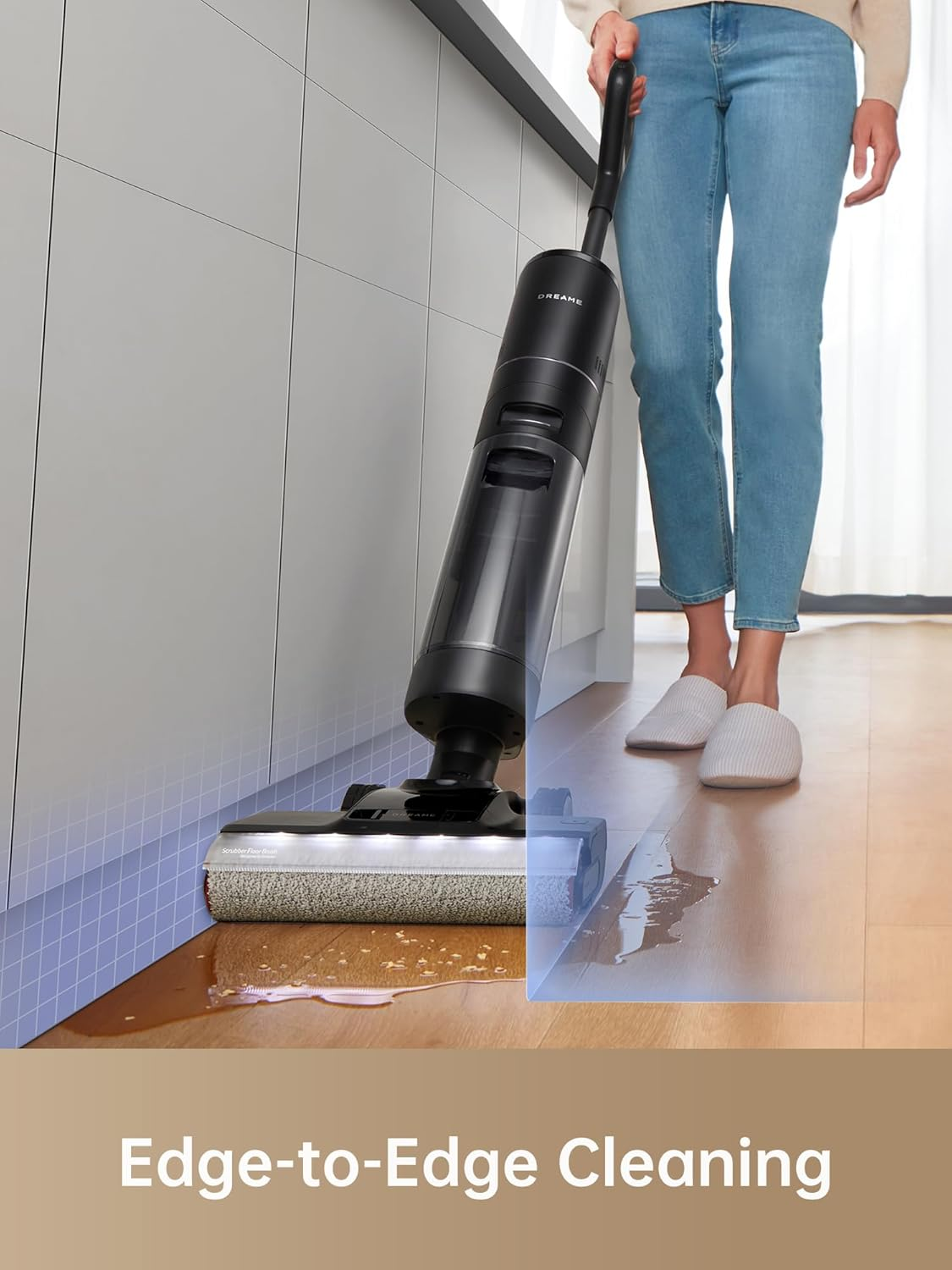 Dreame H13 Pro: 18000Pa Dual Roller Wet/Dry Vacuum with Self-Cleaning Station, Edge-to-Edge Cleaning & 99.99% UV Sterilization