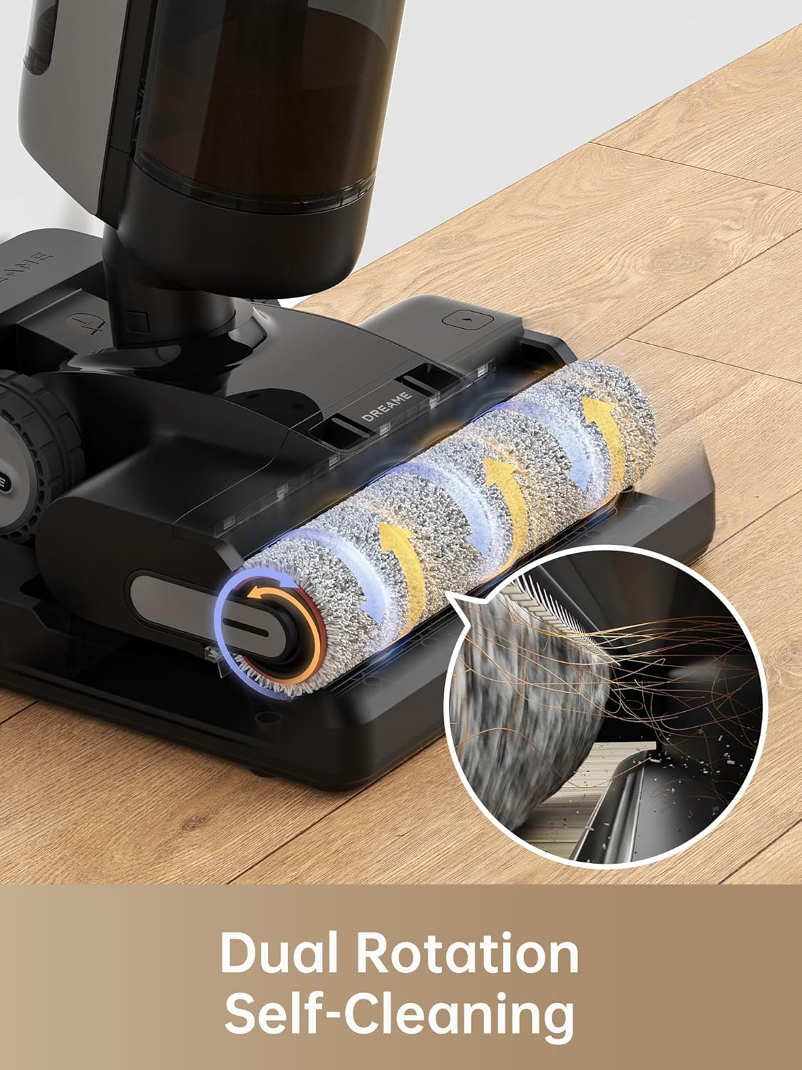 Dreame H13 Pro: 18000Pa Dual Roller Wet/Dry Vacuum with Self-Cleaning Station, Edge-to-Edge Cleaning & 99.99% UV Sterilization