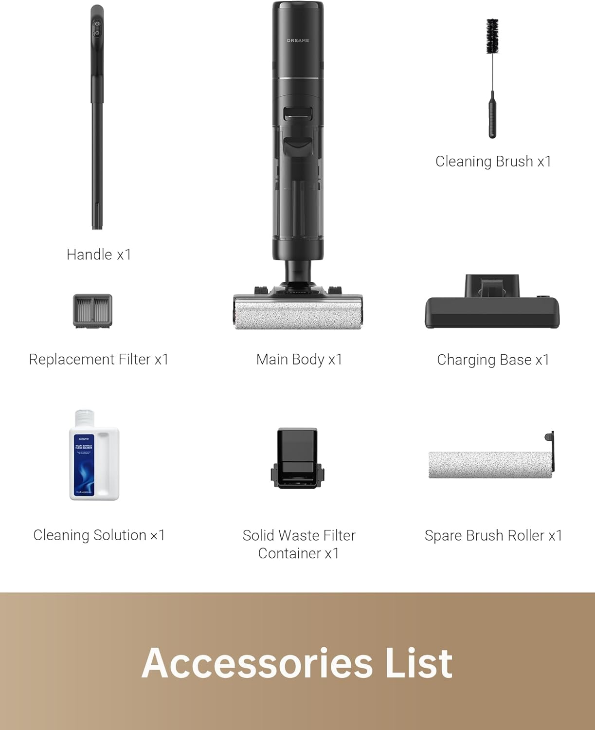 Dreame H13 Pro: 18000Pa Dual Roller Wet/Dry Vacuum with Self-Cleaning Station, Edge-to-Edge Cleaning & 99.99% UV Sterilization