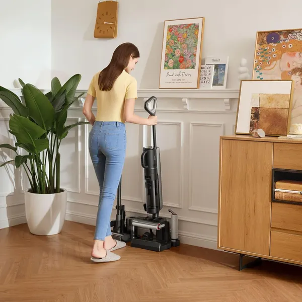Dreame H12 Dual: Cordless Wet/Dry Vacuum with Dual-Action Self-Cleaning, Smart Dirt Detection & Pet Hair Anti-Tangle Tech