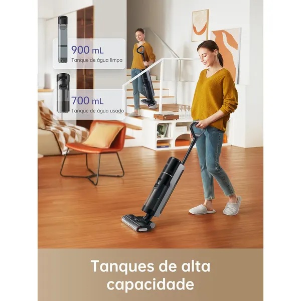 Dreame H12 Pro Wet and Dry Vacuum Cleaner, Strong Suction, Dual-Sided Edge Cleaning, Deep Self-Cleaning, Hot Air Drying, 98000rpm Motor, 3 Working Modes