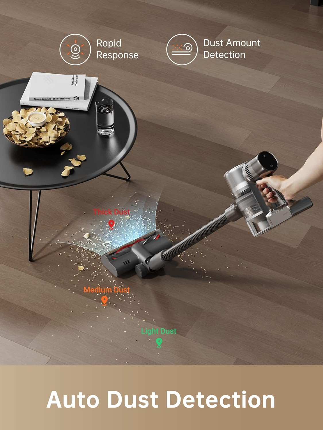 DREAME T30 Cordless Vacuum: 150K RPM Motor & Smart Sensors for Effortless Deep Cleaning