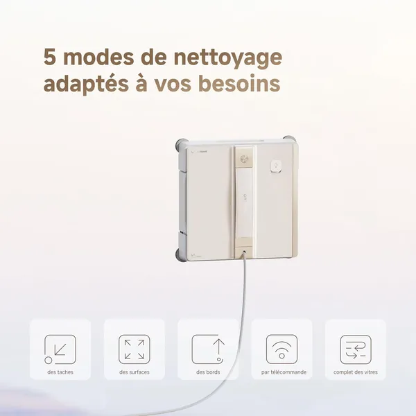 Dreame C1 Window Cleaning Robot: Smart Spray & Auto Path Plan for Streak-Free Shine