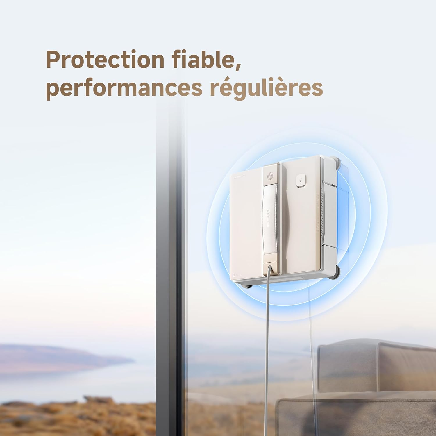 Dreame C1 Window Cleaning Robot: Smart Spray & Auto Path Plan for Streak-Free Shine