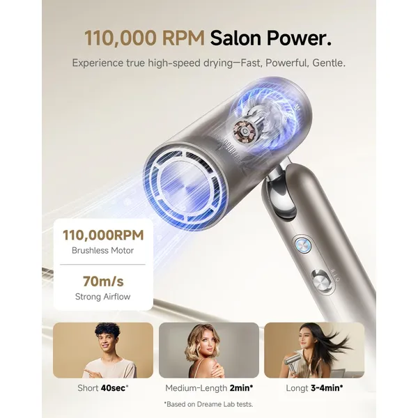 Dreame Hair Pocket Auto-Curling Iron: Smart Temperature Control & Travel-Friendly Design for Effortless Hair Styling