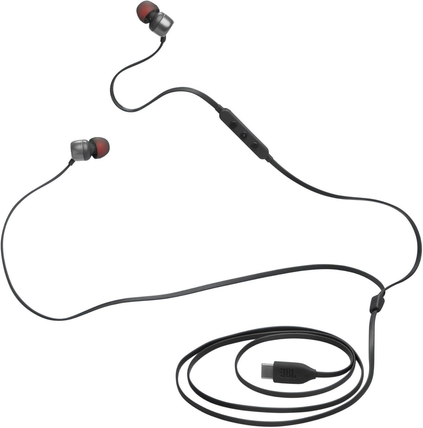 JBL Tune 310C USB‑C Wired Earbuds – Hi‑Res Audio, 9mm Pure Bass, 3‑Button EQ & Tangle‑Free Flat Cable