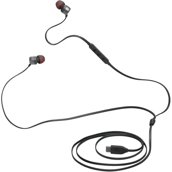 JBL Tune 310C USB‑C Wired Earbuds – Hi‑Res Audio, 9mm Pure Bass, 3‑Button EQ & Tangle‑Free Flat Cable