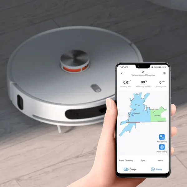Lydsto L1 Robot Vacuum & Mop – 3300Pa Strong Suction, 150min Runtime, Smart Mopping & 2.5cm Obstacle Crossing