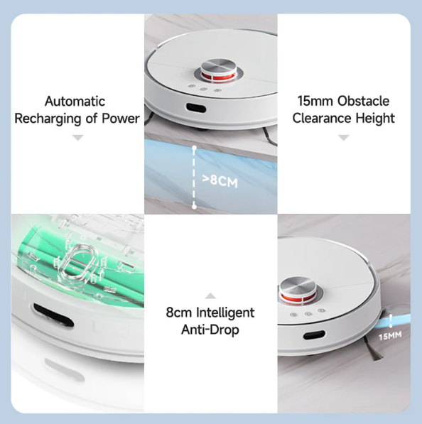 Lydsto W2 Robot Vacuum & Mop – 5000Pa Suction, 50°C Hot Water Mop Wash, 60°C Heat Drying & 3L Auto Dust Collection
