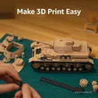 Bambu Lab A1 Mini Combo 3D Printer – AMS Lite 4-Color, 300℃ Hotend, Full-Auto Calibration & ≤48dB Silent Printing