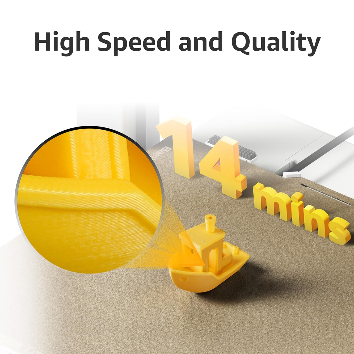 Bambu Lab A1 Mini Combo 3D Printer – AMS Lite 4-Color, 300℃ Hotend, Full-Auto Calibration & ≤48dB Silent Printing