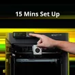 Bambu Lab P1S Combo 3D Printer – AMS Multi - Color, 300℃ All - Metal Hotend, 256x256x256mm Enclosed Chamber & 500mm/s High - Speed Printing