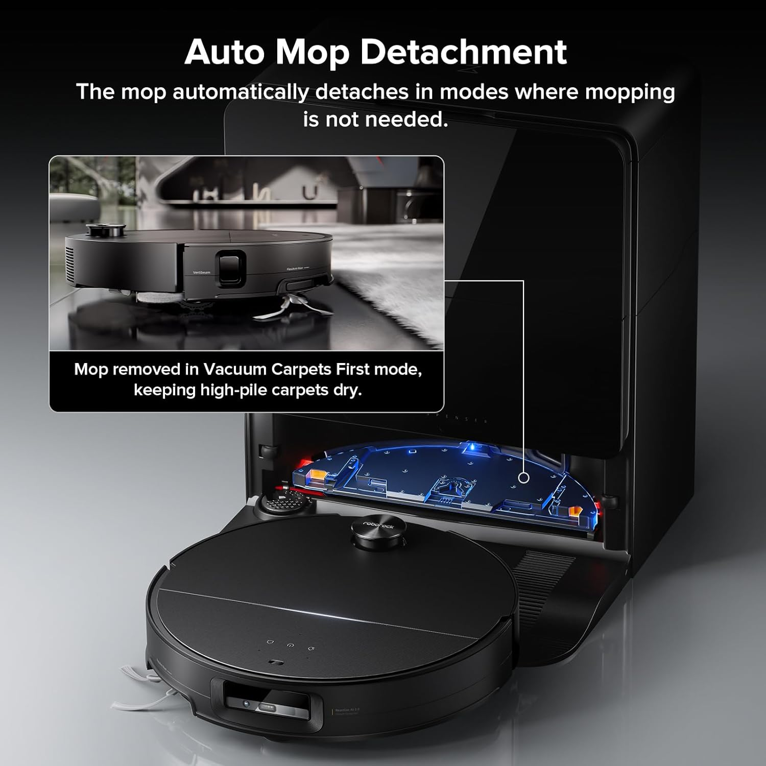 Roborock Saros 10 - Low Profile Design with Powerful Cleaning and Advanced RetractSense Navigation for Deep Home Cleaning