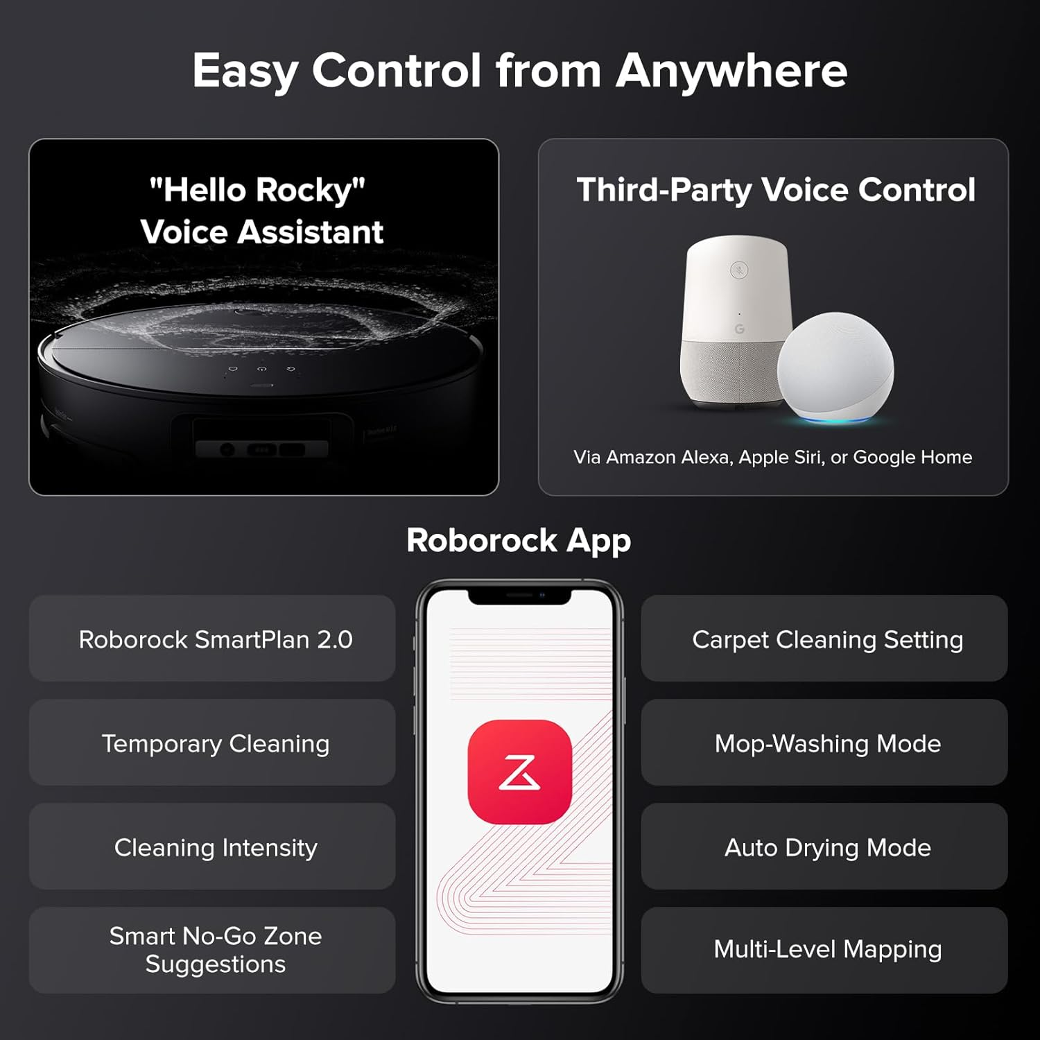 Roborock Saros 10 - Low Profile Design with Powerful Cleaning and Advanced RetractSense Navigation for Deep Home Cleaning